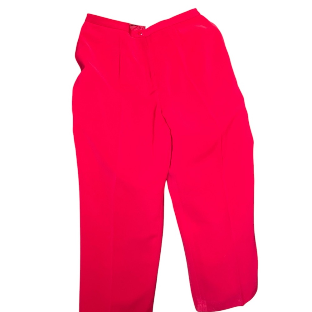 Kasper Women's Straight Leg Pants - Vibrant Red